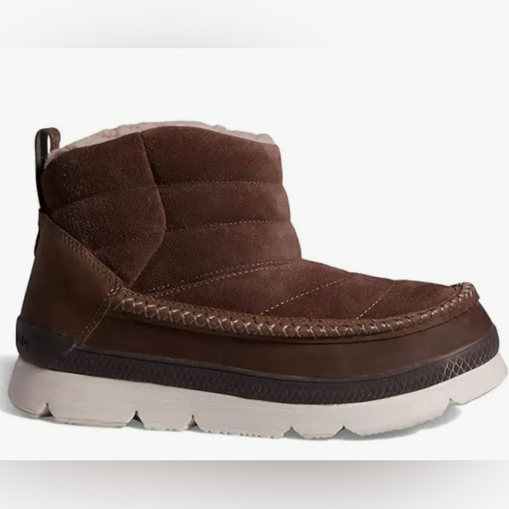 Manitobah Woman’s WP Pacific Insulated Fossil Brown Pull On Puffer Boots 7.5 9